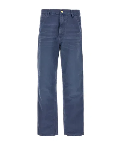 Carhartt Belt-loop Casual Pants In Blue