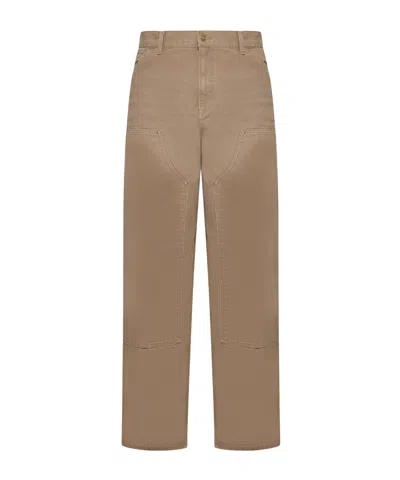 Carhartt Belt-loop Casual Pants In Brown