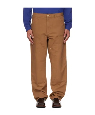 Carhartt Belt Loop Casual Pants In Brown