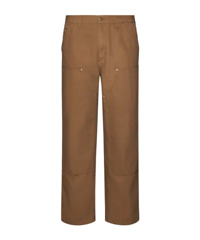 Carhartt Belt-loop Casual Pants In Brown