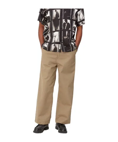 Carhartt Belt-loop Casual Pants In Brown