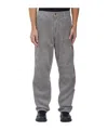 Carhartt Belt-loop Casual Pants In Gray