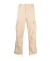 Carhartt Garment-dyed Cargo Trousers In Nude