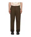Carhartt Brown Module Trousers In Green