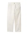 Carhartt Walter Double Knee Tapered Trousers In White