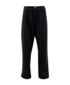 Carhartt Single Knee Straight-leg Organic Cotton-canvas Trousers In Black
