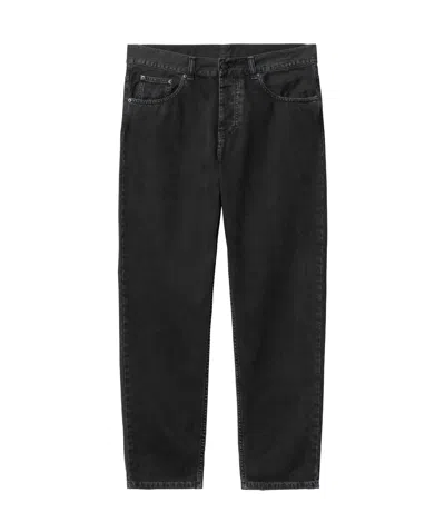 Carhartt Belt Ring Denim Trousers In Black