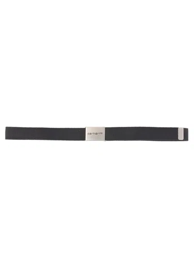 Carhartt Brown Clip Belt In Black