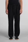 Carhartt Elastic Waistband Trousers With Pockets And Loops In Black