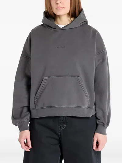 Carhartt Wip W' Hooded Benton Sweat In Gray