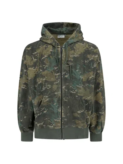 Carhartt "benton" Hoodie In Green