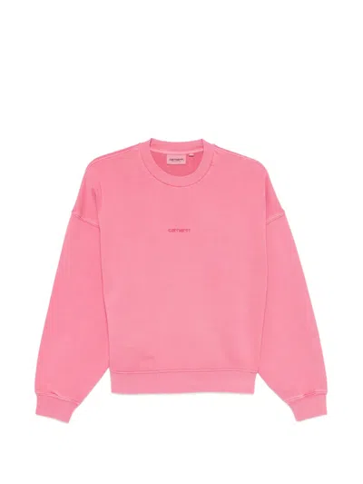 Carhartt Benton Sweatshirt In Pink