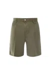 Carhartt Logo-patch Bermuda Shorts In Green