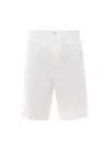 Carhartt Single Knee Off-white Bermuda Shorts In White