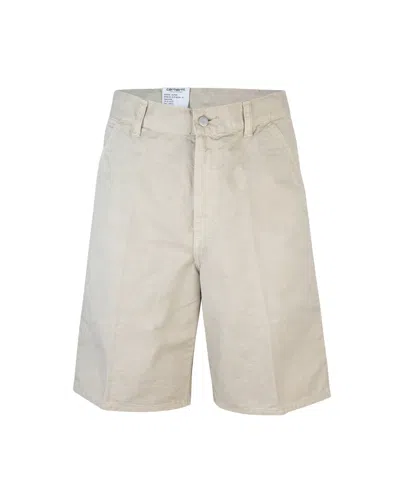 Carhartt Bermuda Single Knee Fleur De Sel In Toni Neutri