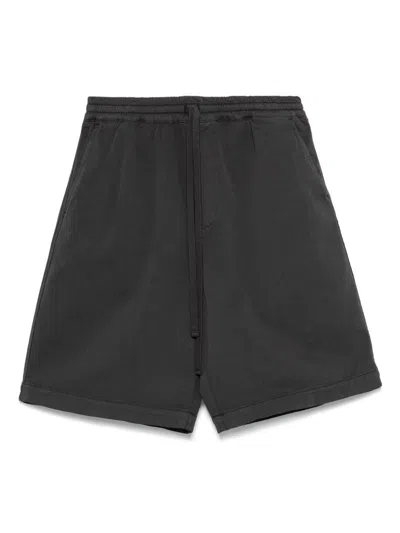 Carhartt Wip Main Cotton Shorts In Gray