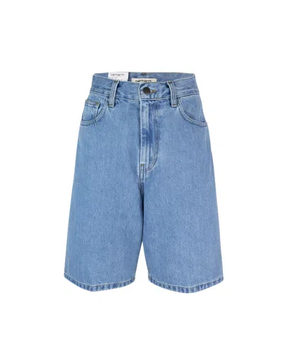 CARHARTT W' BRANDON BLUE STONE WASHED BERMUDA SHORTS