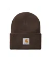 Carhartt Berretto Acrylic Watch Palisander In Brown