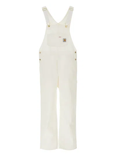 Carhartt Bib Overall Jewelry White