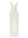 Carhartt Man Overalls Off White Size 30w-30l Organic Cotton