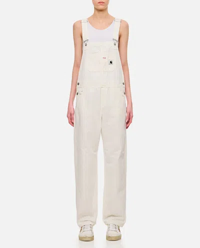 Carhartt Bib Overall Straight Salopette In White