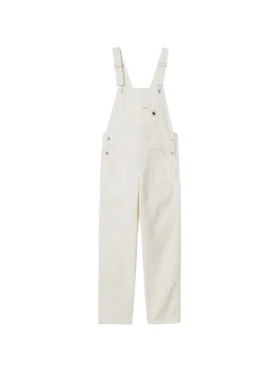 Carhartt Bib Overalls In White