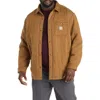 Carhartt Big & Tall Rain Defender® Quilted Snap-front Shirt Jacket In Brown
