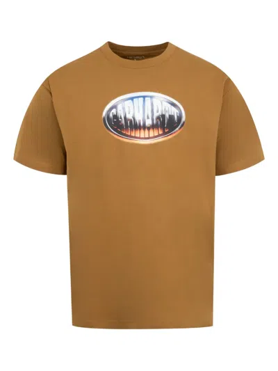 Carhartt Big Time T-shirt In Brown