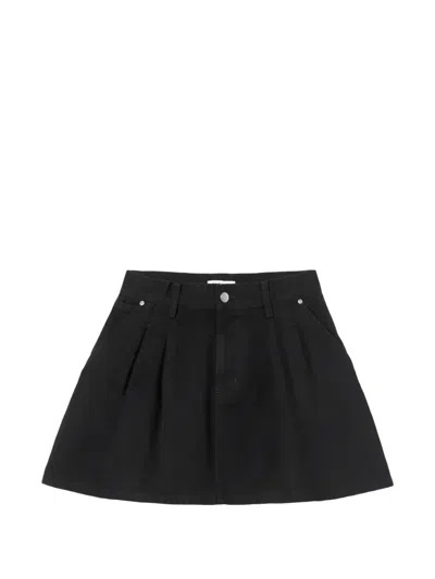 Carhartt Billie Single Knee Pleated Mini Skirt In Black