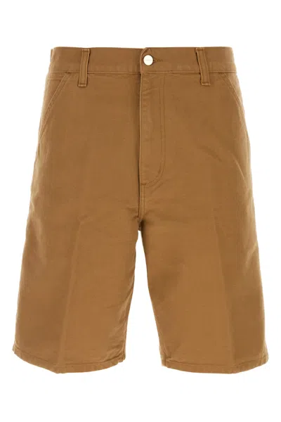 Carhartt Biscuit Cotton Single Knee Short In Brown