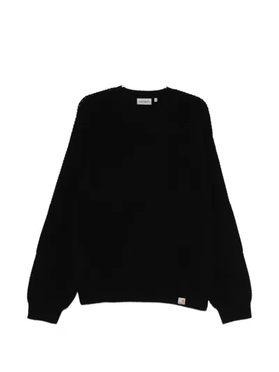 Carhartt Bishop Crew-neck Sweater In Black