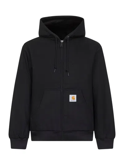 CARHARTT BLACK ACTIVE JACKET (WINTER) HOODED JACKET