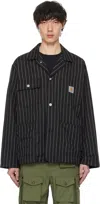 Carhartt Work In Progress Seaton Pinstripe Chore Jacket In 2mbxx Seaton Stripe,