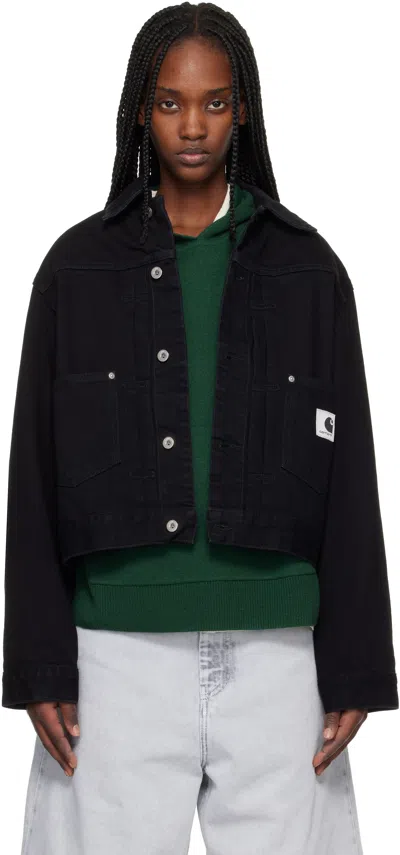 Carhartt Black Belmar Denim Jacket