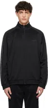 Carhartt Black Bolan Track Jacket In 2f1xx Black / Graphi