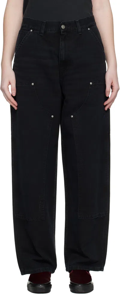 Carhartt Wip Black Brandon Double Knee Pant