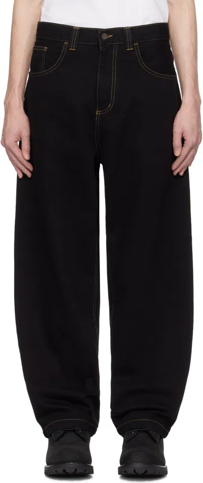 Carhartt Black Brandon Jeans In 8902 Black Rinsed