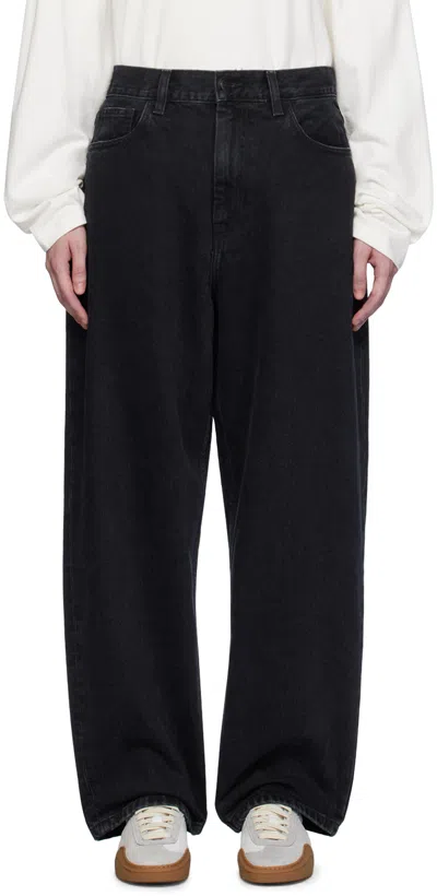 Carhartt Black Brandon Jeans In Black Stone Washed