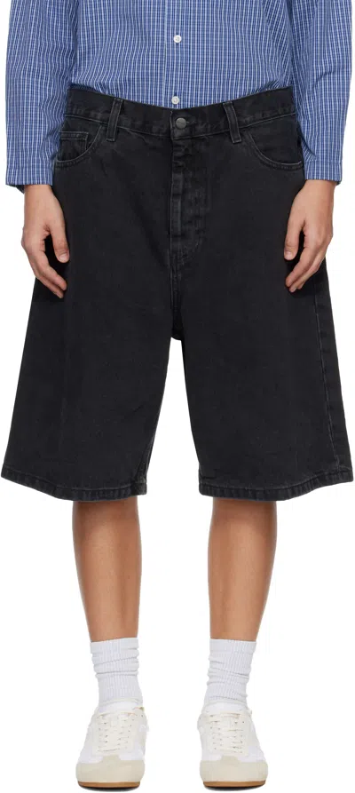 Carhartt Black Brandon Shorts In Blue