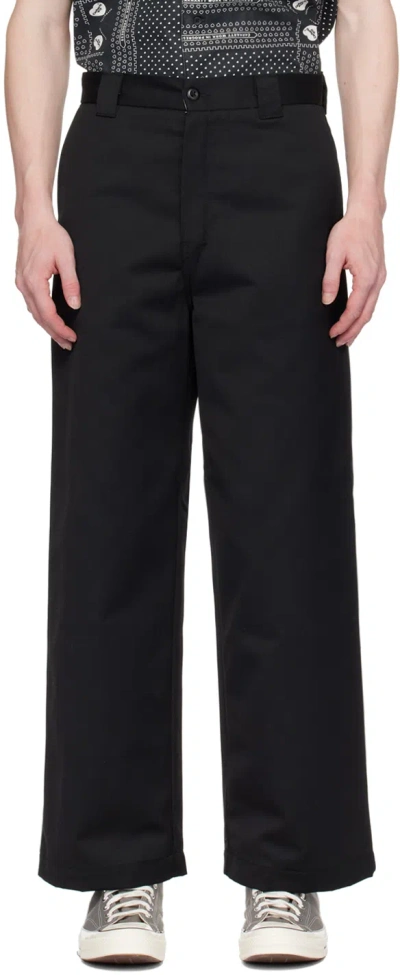 Carhartt Black Brooker Trousers In 89 Black