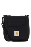 Carhartt Wip Black Canvas Bowden Shoulder Bag In Black
