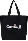 Carhartt Black Canvas Graphic Tote In 2ntxx Label Script P
