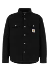 Carhartt Selby Shirt Jac Cotton Canvas Casual Blue In Black