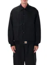 Carhartt Black Canvas Wool-blend Ray Jacket In Multi