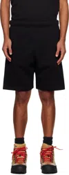 Carhartt Black Chase Sweat Shorts In Blue