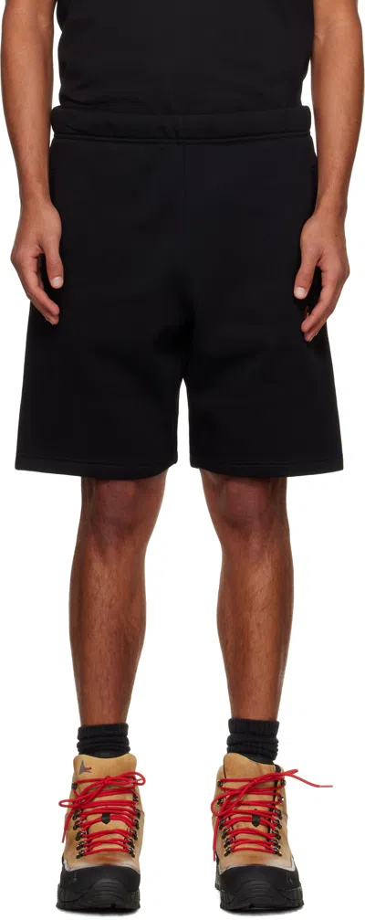 Carhartt Black Chase Sweat Shorts In Blue