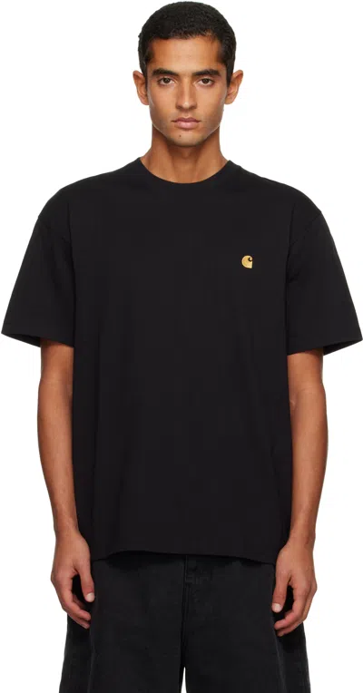 Carhartt Black Chase T-shirt In Animal Print