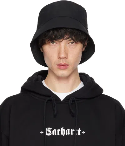 Carhartt Black Clapton Bucket Hat In 89xx Black
