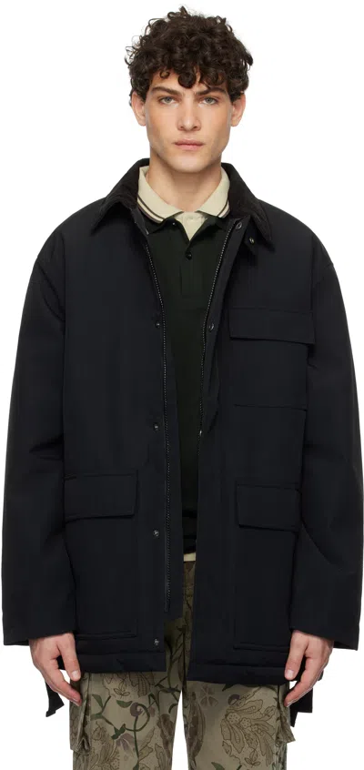 Carhartt Black Clarton Coat In 00exx Black / Black