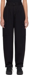 CARHARTT BLACK COLLINS TROUSERS